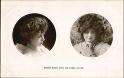 Misses Mabel Love And Ethel Oliver Actresses Postcard Postcard