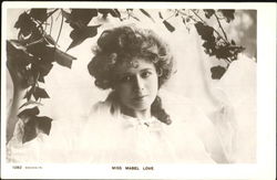 Miss Mabel Love Actresses Postcard Postcard