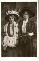 Misses Phyllis & Zena Dare Postcard