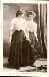 Miss Zena Dare & Miss Adrienne Augarde Postcard