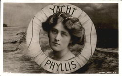 Yacht Phyllis Actresses Postcard Postcard