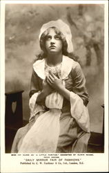 Miss Ivy Close As A Little Puritan Exhibited By Elwin Neame Postcard