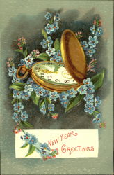 New Year Greetings Postcard