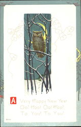 A Very Happy New Year New Year's Postcard Postcard