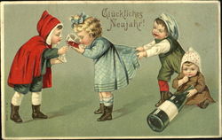 Gluckliches Neujahr! Postcard