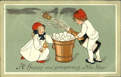 A Happy And Prosperous New Year Postcard