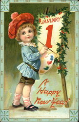 A Happy New Year Postcard