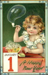 A Happy New Year Postcard