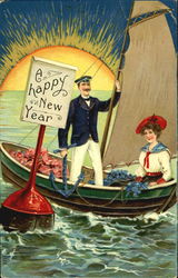 A Happy New Year! Postcard