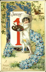 A Happy New Year Postcard