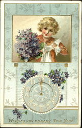 Wishing You A Happy New Year Postcard