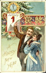 A Happy New Year Postcard