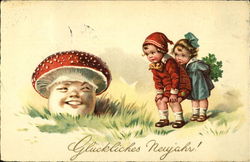 Glucklickes Neujahr! Children Postcard Postcard