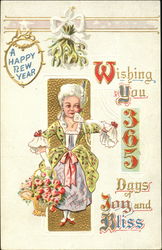 A Happy New Year Wishing You 365 Days Of Joy And Bliss Postcard