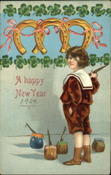 A Happy New Year Postcard