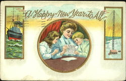 A Happy New Year To All Postcard