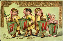 A Happy New Year Postcard