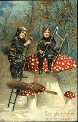 Ein Gluckliches Neues Jahr Children Postcard Postcard