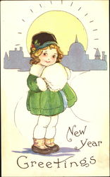 New Year Greegings Postcard