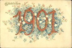 Gluckliches 1901 Postcard