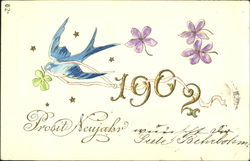 1902 Prosit Seujabn Postcard