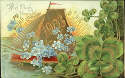 Viel Gluk Im Neuen Jehr 1903 Postcard