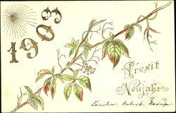 1903 Prosit Neujahr Postcard