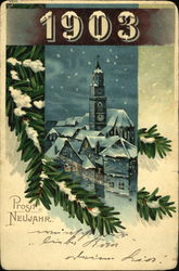 1903 Prosit Neujahr Postcard