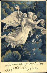 Angel & Cupid Postcard