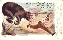 There's A Bear Chance Postcard