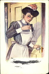 Maid or Housekeeper Women Postcard Postcard