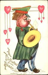 A Disturber Of The Peace Hearts Postcard Postcard