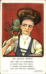 The Jealous Woman Postcard