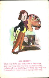 An Artist Postcard