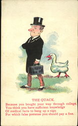 The Quack Caricatures Postcard Postcard