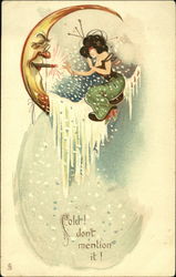 Cold! Don't Mention It! Women Postcard Postcard