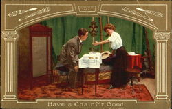 Have A Chair Mr. Good Postcard