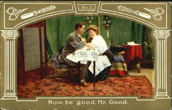 Now be good, Mr. Good Romance & Love Postcard Postcard