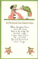 St. Patrick's Day Greetings Postcard Postcard