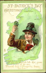 St. Patrick's Day Greetings Postcard