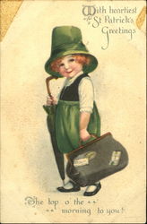 With Hearties St. Patrick's Greetings Postcard