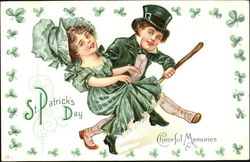 St. Patrick's Day Cheerful Memories Postcard Postcard