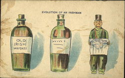 Evolution Of An Irishman Postcard