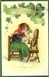 Greetings On St. Patrick's Day Erin Go Bragh Postcard