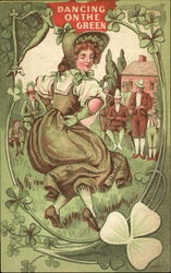 Dancing On The Green Postcard