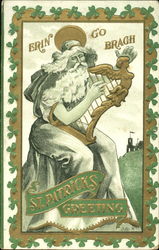 Erin Go Bragh St. Patricks Greeting Postcard