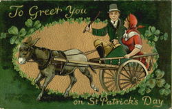 To Greet You On St. Patricks Day Postcard