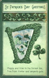 St. Patrick's Day Greetings Postcard