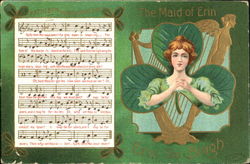 Kathleen Mavourneen The Maid Of Erin Erin Go Bragh St. Patrick's Day Postcard Postcard