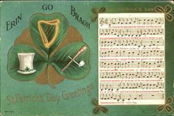 Erin Go Bragh St. Patrick's Day Greetings Postcard